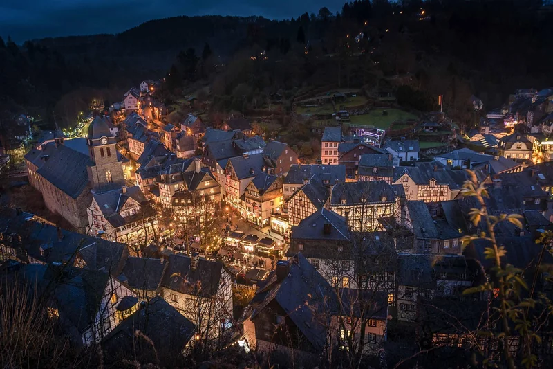 Karte von Deutschland mit Reisezielen